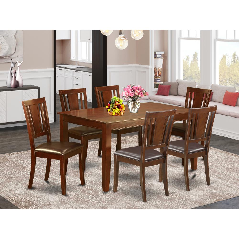 7  PC  formal  Dining  room  set-Table  and  6  Dining  Chairs. Picture 4