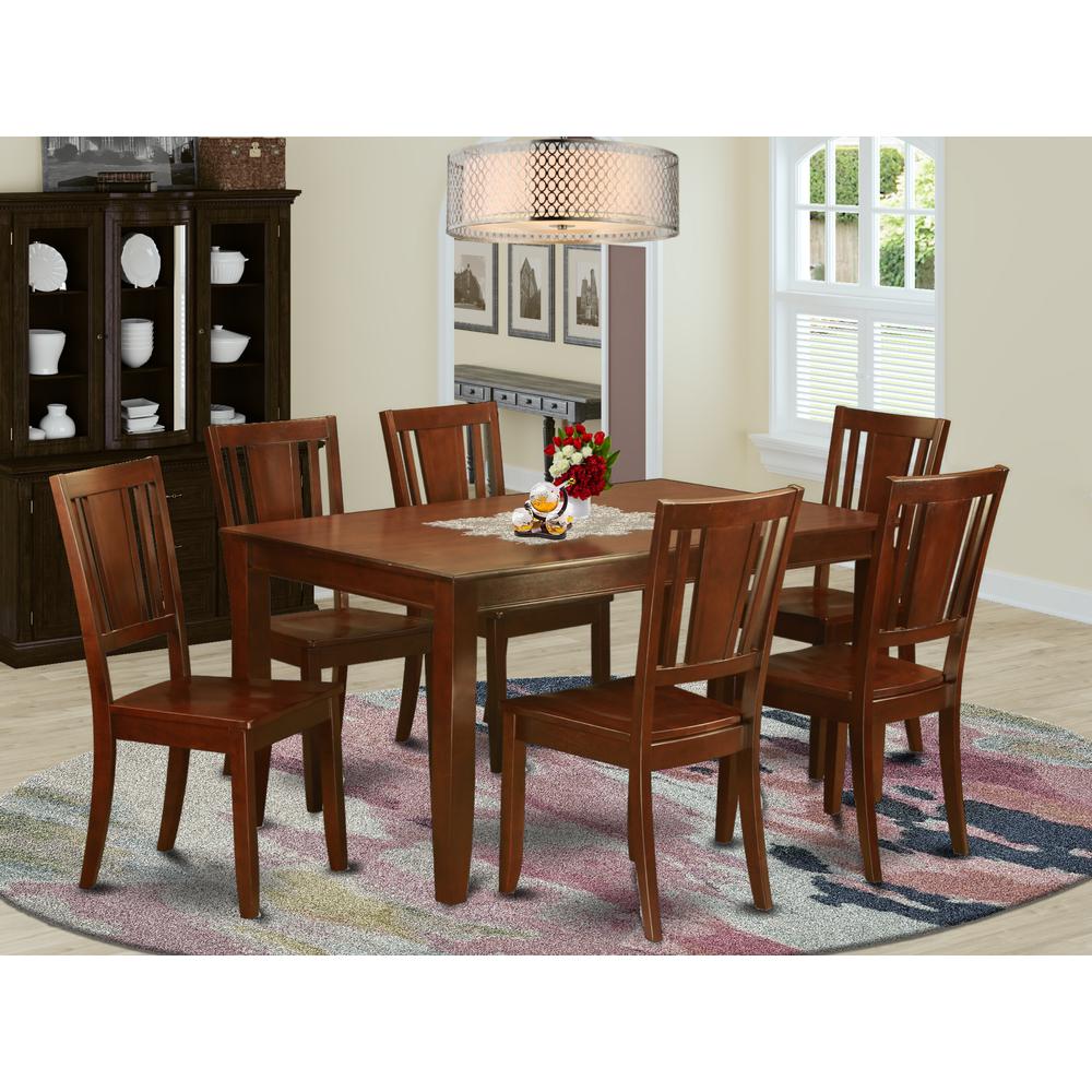 7  Pc  Dining  room  set  for  6-Kitchen  Table  and  6  Kitchen  Chairs. Picture 4