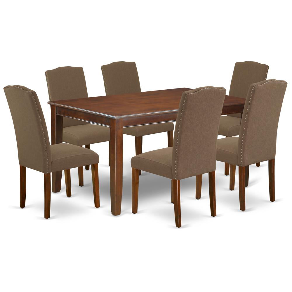 Dining Room Set Mahogany, DUEN7-MAH-18. Picture 1