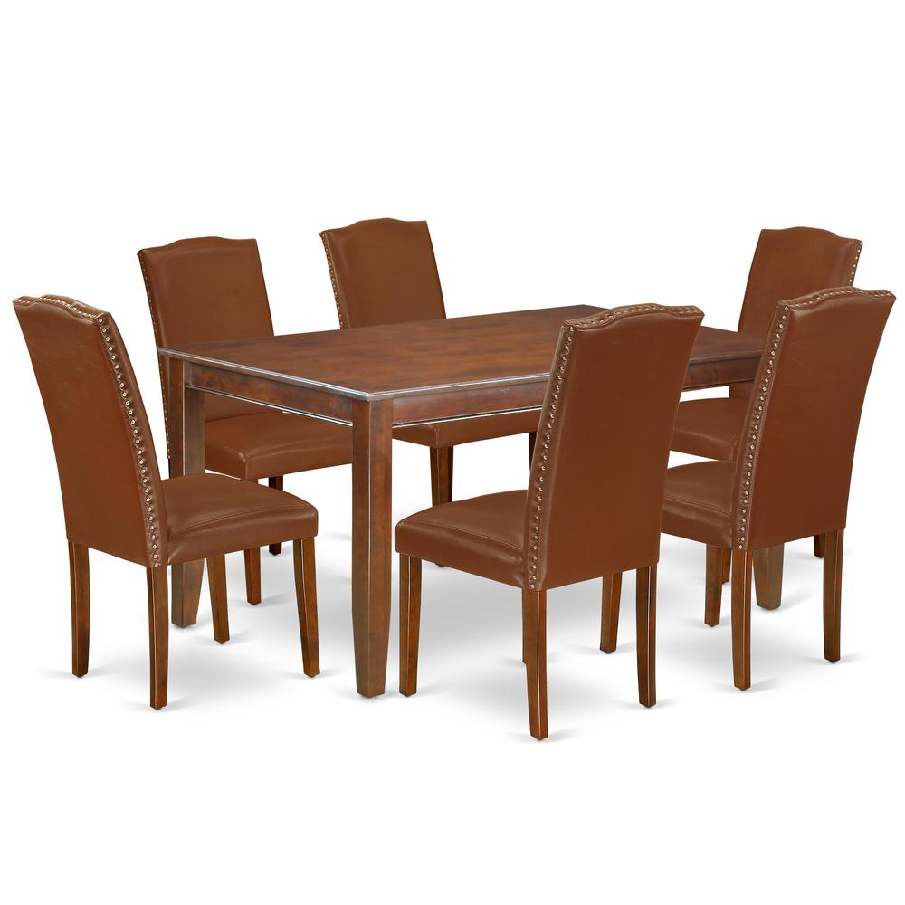 Dining Room Set Mahogany, DUEN7-MAH-66. Picture 1