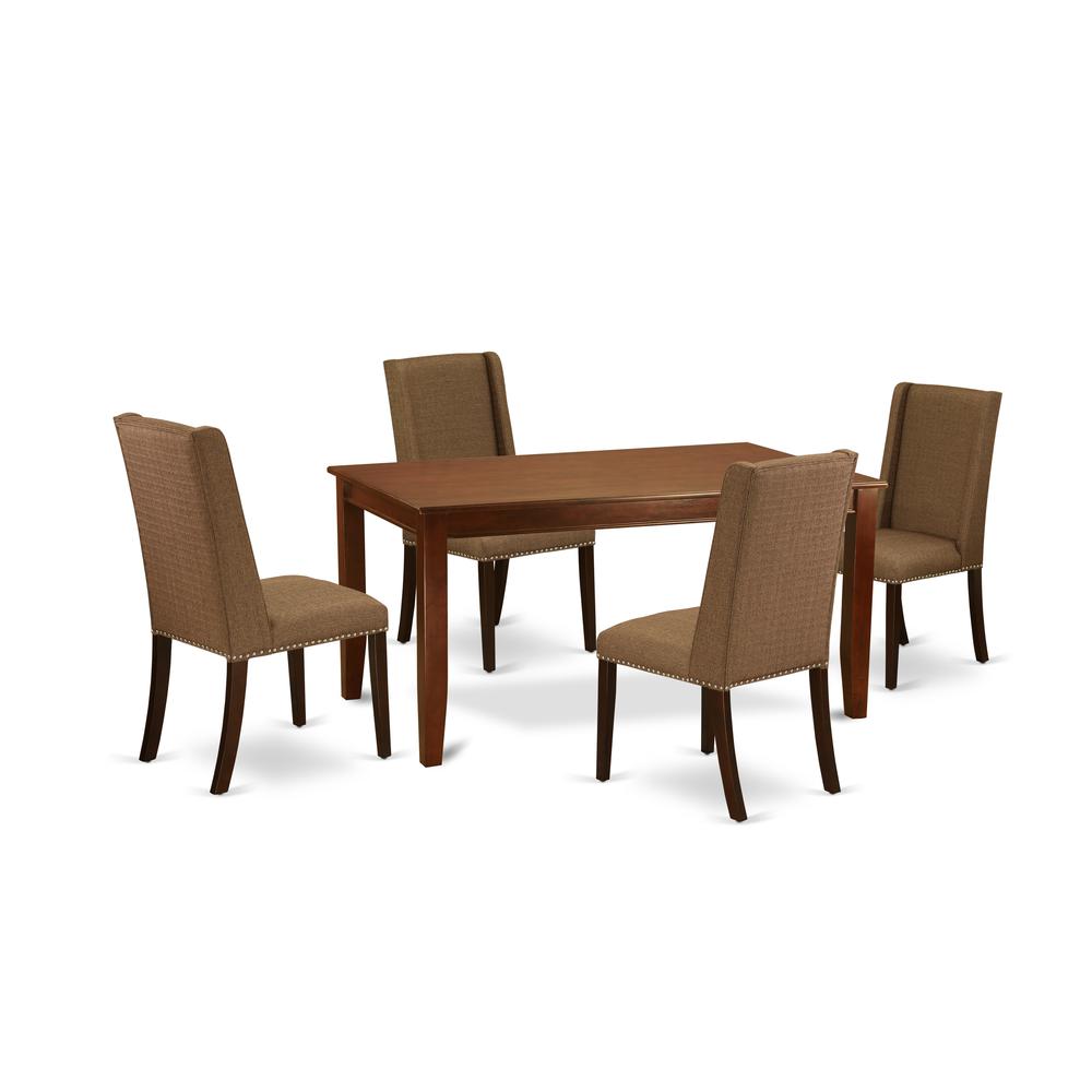 Dining Room Set Mahogany, DUFL5-MAH-18. Picture 1