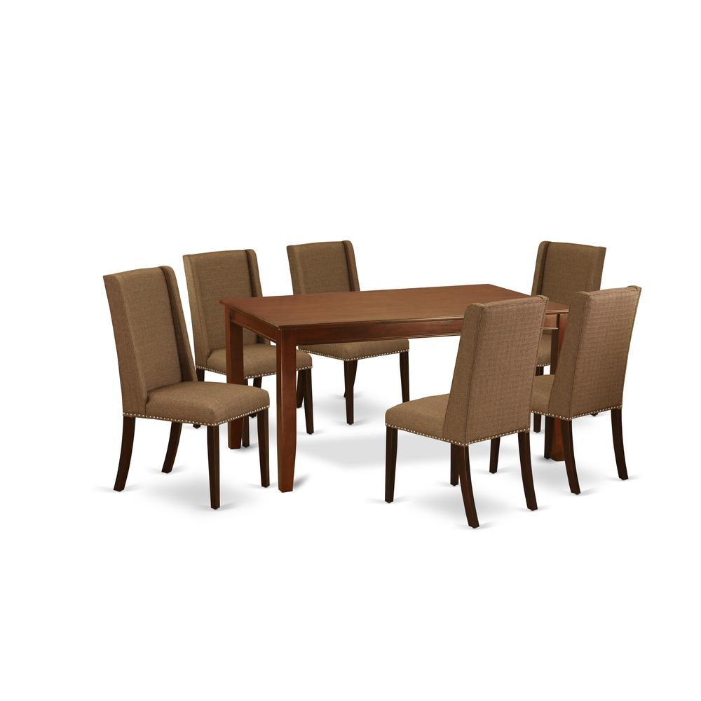 Dining Room Set Mahogany, DUFL7-MAH-18. Picture 1