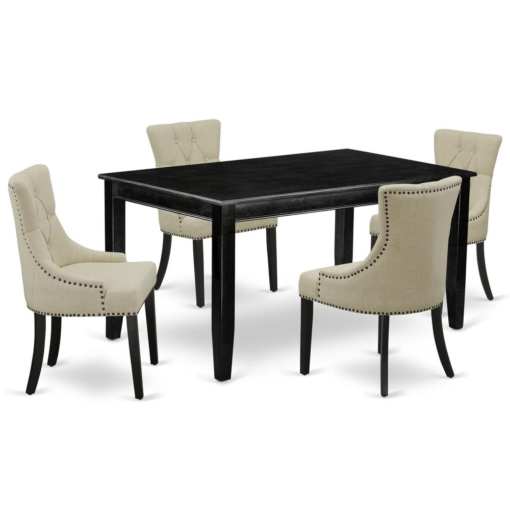 Dining Room Set Black, DUFR5-BLK-02. Picture 1
