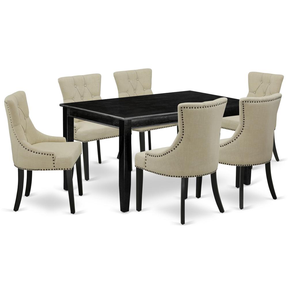 Dining Room Set Black, DUFR7-BLK-02. Picture 1