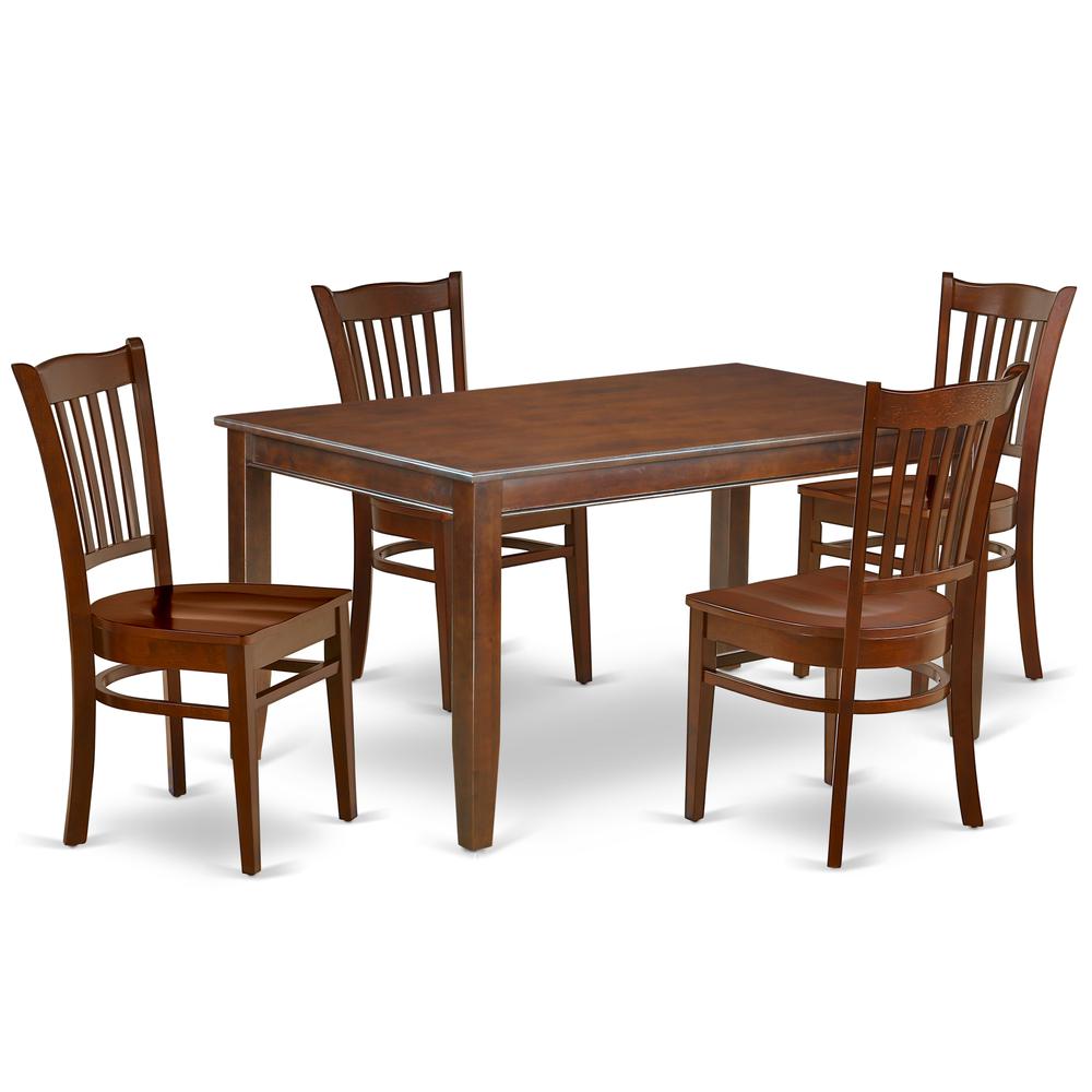 Dining Room Set Mahogany, DUGR5-MAH-W. Picture 1