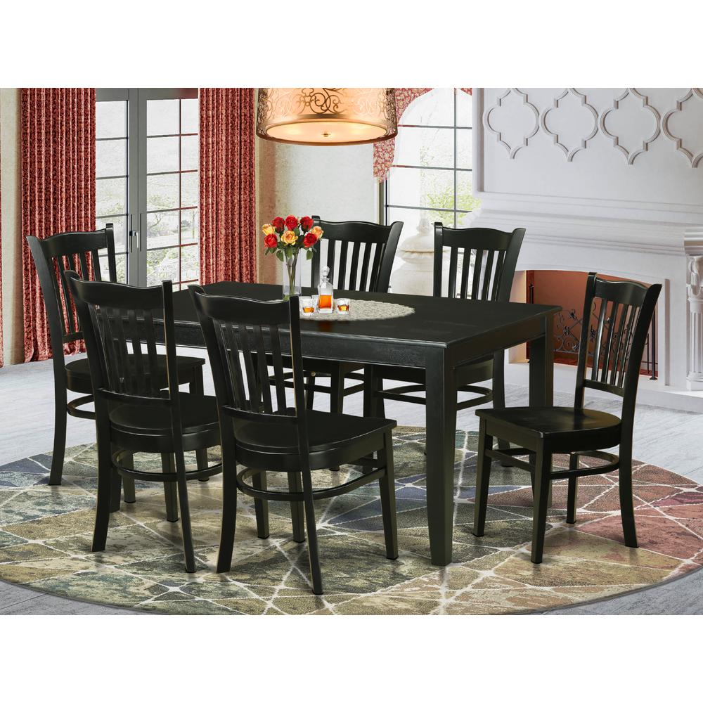 7  PC  Dining  room  sets  -Kitchen  dinette  Table  and  6  Kitchen  Chairs. Picture 4