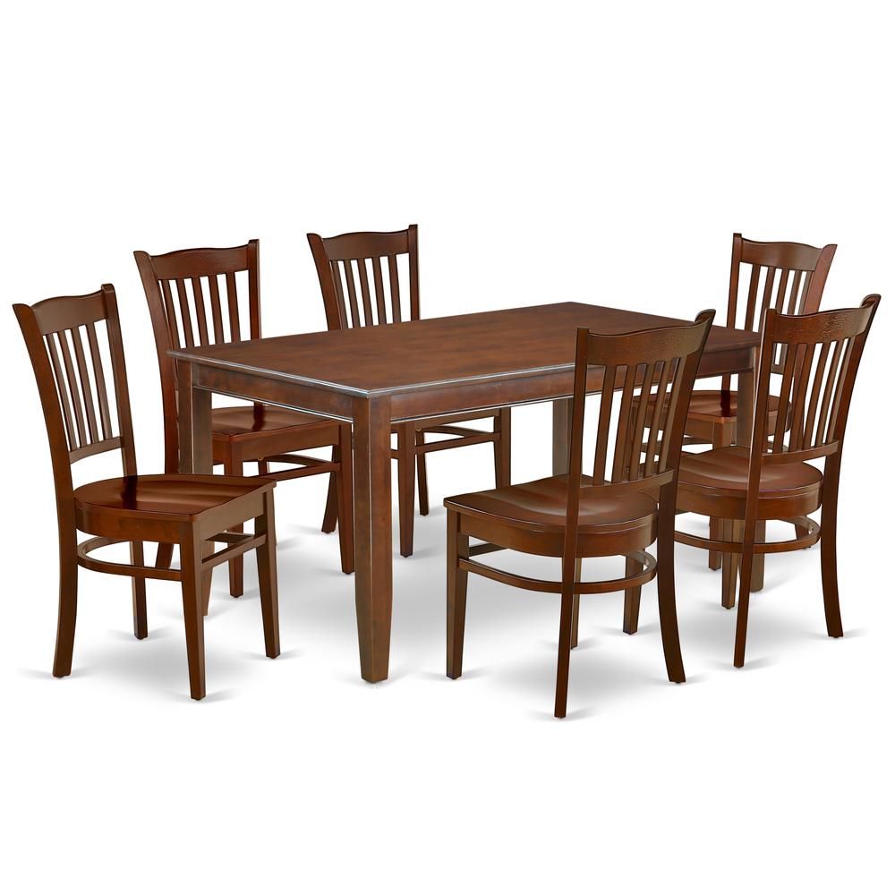 Dining Room Set Mahogany, DUGR7-MAH-W. Picture 1