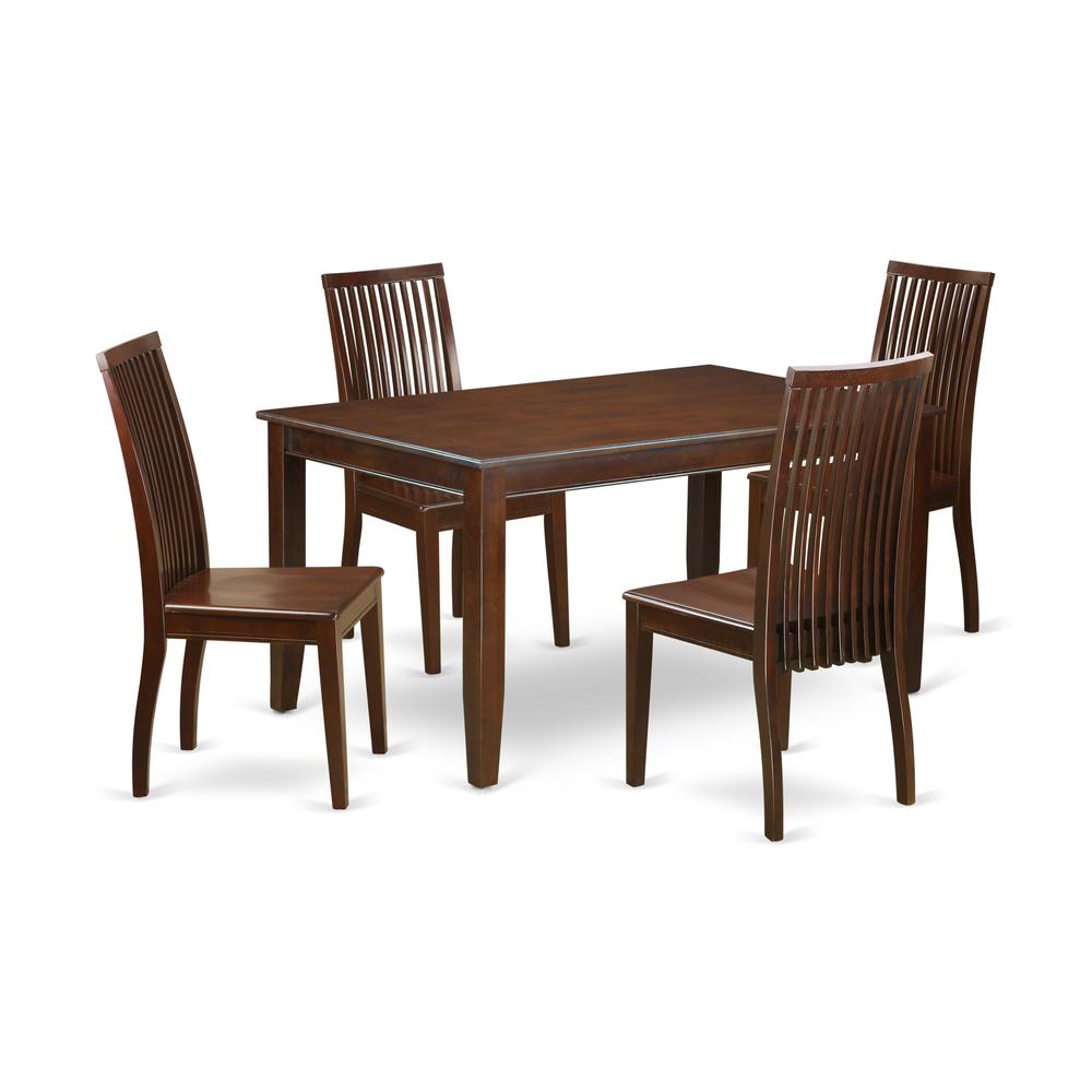 Dining Room Set Mahogany, DUIP5-MAH-W. Picture 1
