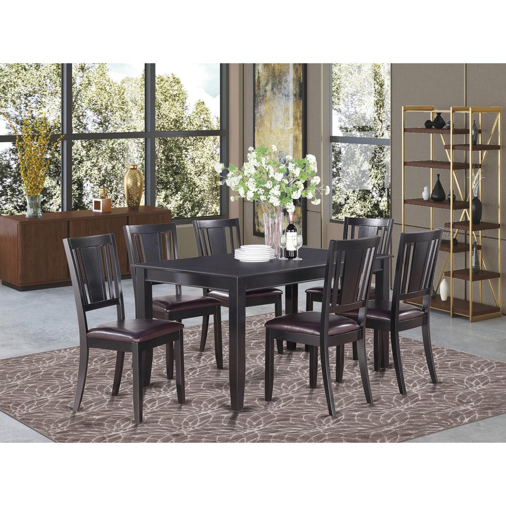 7  PC  Kitchenroom  set-Dining  Table  and  6  Kitchen  Chairs. Picture 4