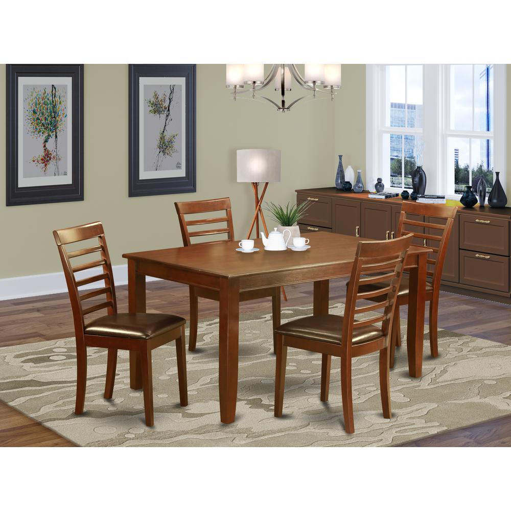 5  PC  Formal  Table  set  for  4  -  Dining  Table  with  4  Dining  Chairs. Picture 4