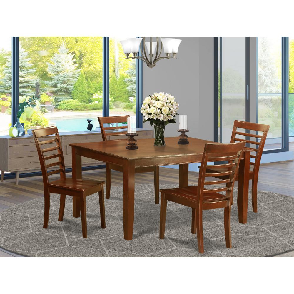 5  PC  Dining  set-Dining  Table  with  4  Kitchen  Chairs. Picture 4