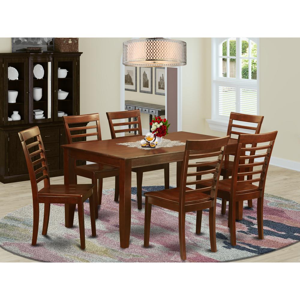 7  PC  Dining  set-Dining  Table  with  6  Dining  Chairs. Picture 4