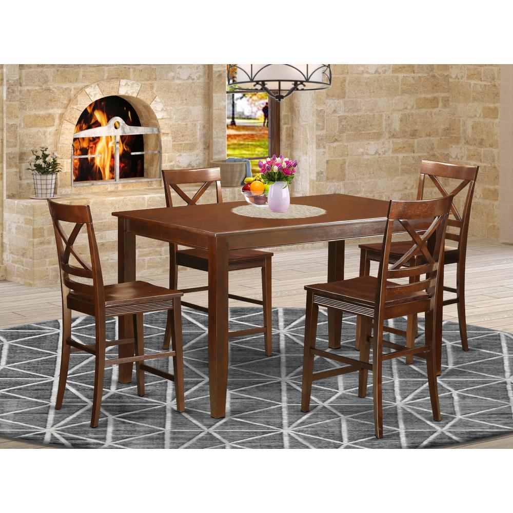 5  Pc  counter  height  pub  set  -  Small  Kitchen  Table  and  4  counter  height  Chairs.. Picture 2