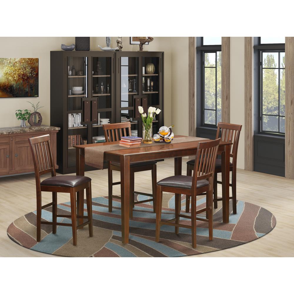 5  Pc  Counter  height  Table  set-  pub  Table  and  4  bar  stools.. Picture 2