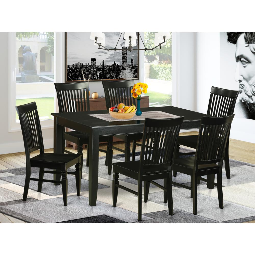 7  Pcs  Dining  room  sets  -Small  Kitchen  Table  and  6  Dining  Chairs. Picture 4