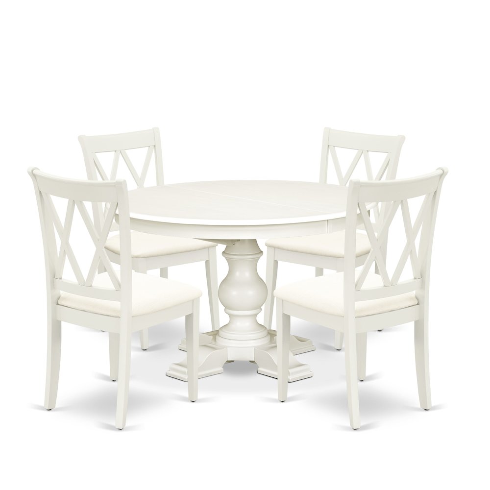 7-Piece Dinner Set, Linen White. Picture 1
