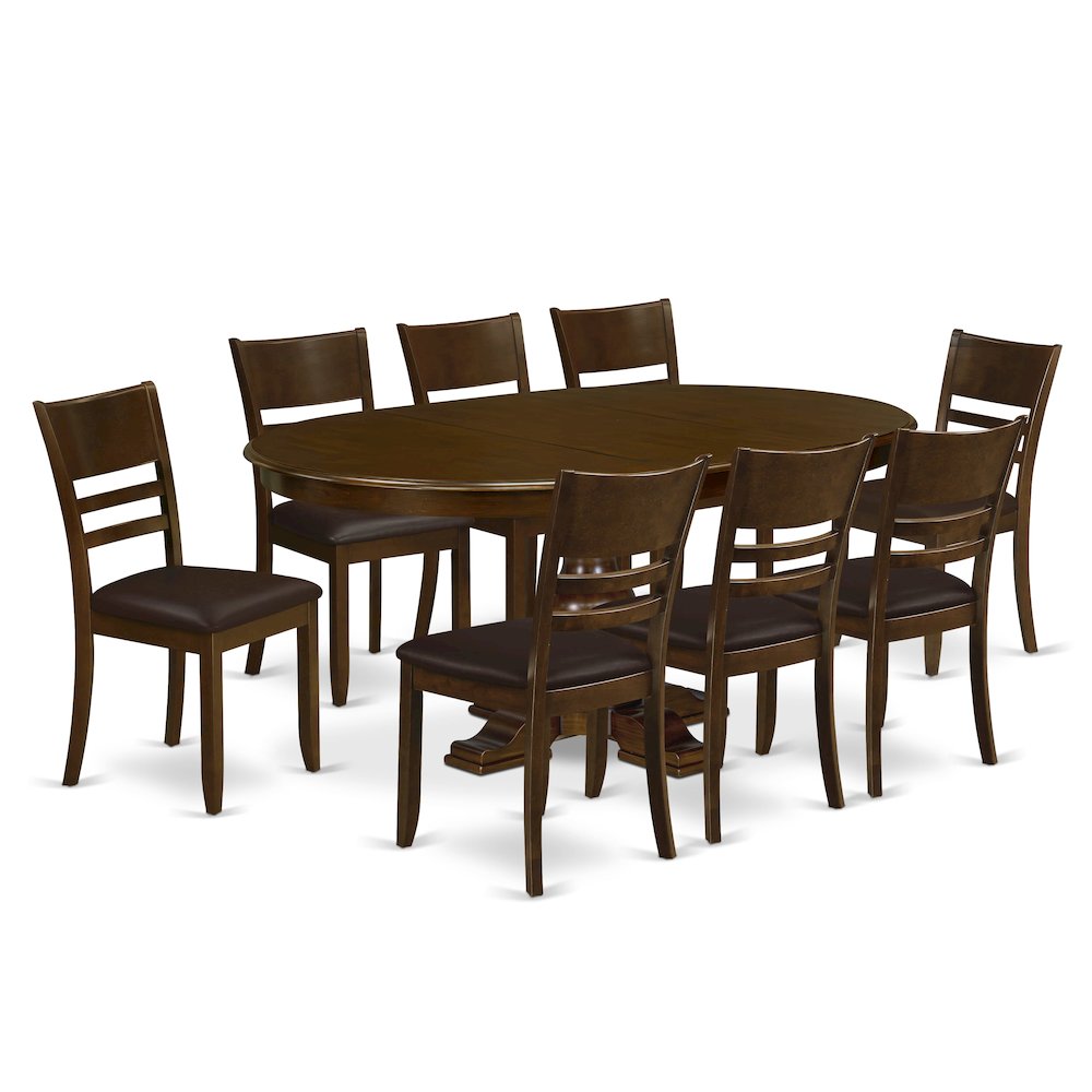 5-Piece Modern Kitchen Set, Espresso. Picture 1