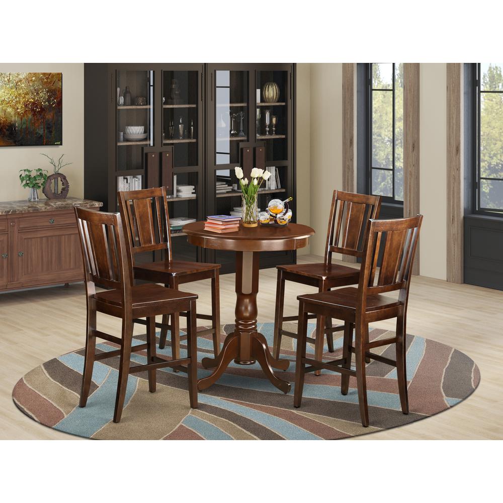 5  Pc  counter  height  Dining  set  -  high  Table  and  4  Kitchen  Dining  Chairs.. Picture 4