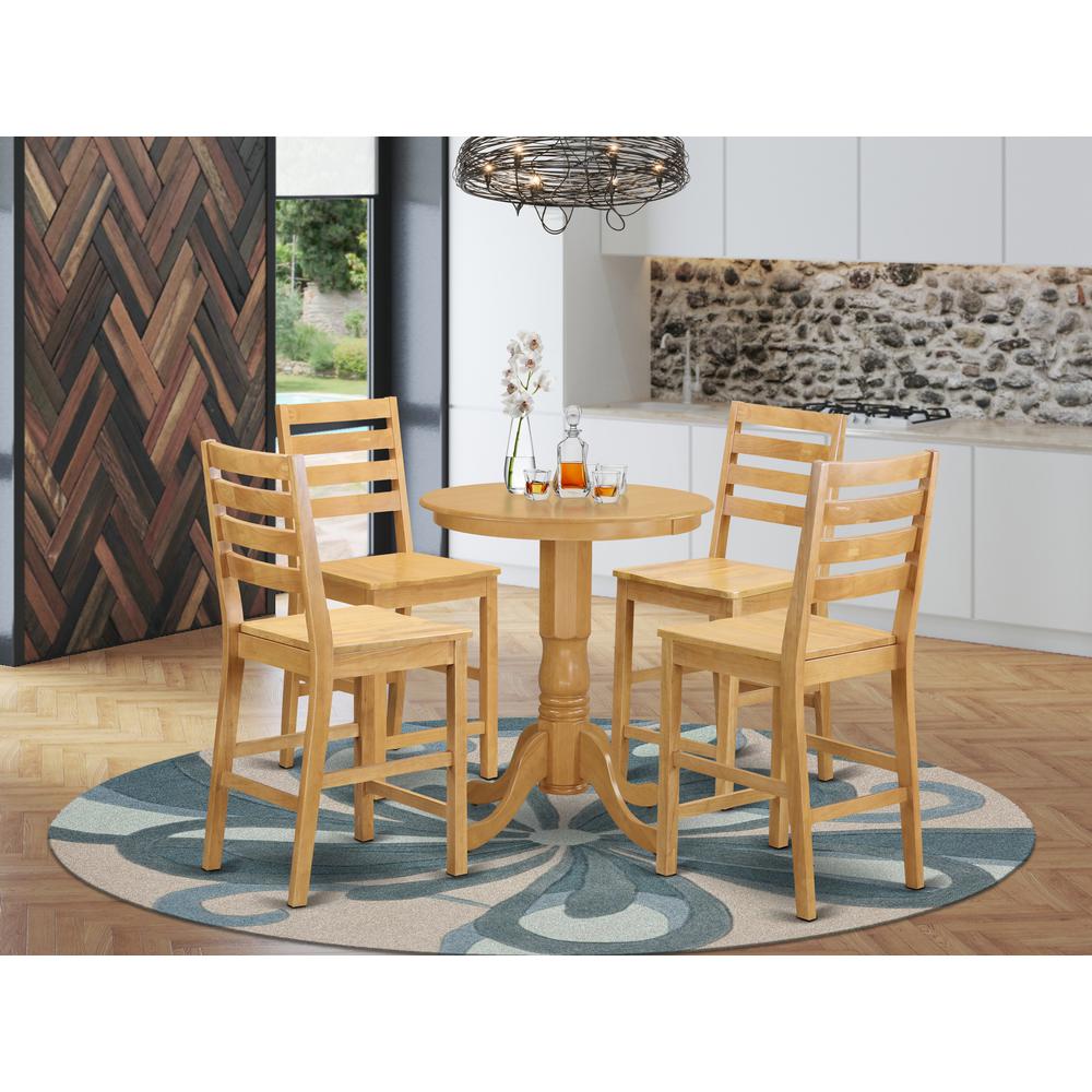5  Pc  counter  height  Dining  room  set-pub  Table  and  4  Kitchen  Dining  Chairs.. Picture 4