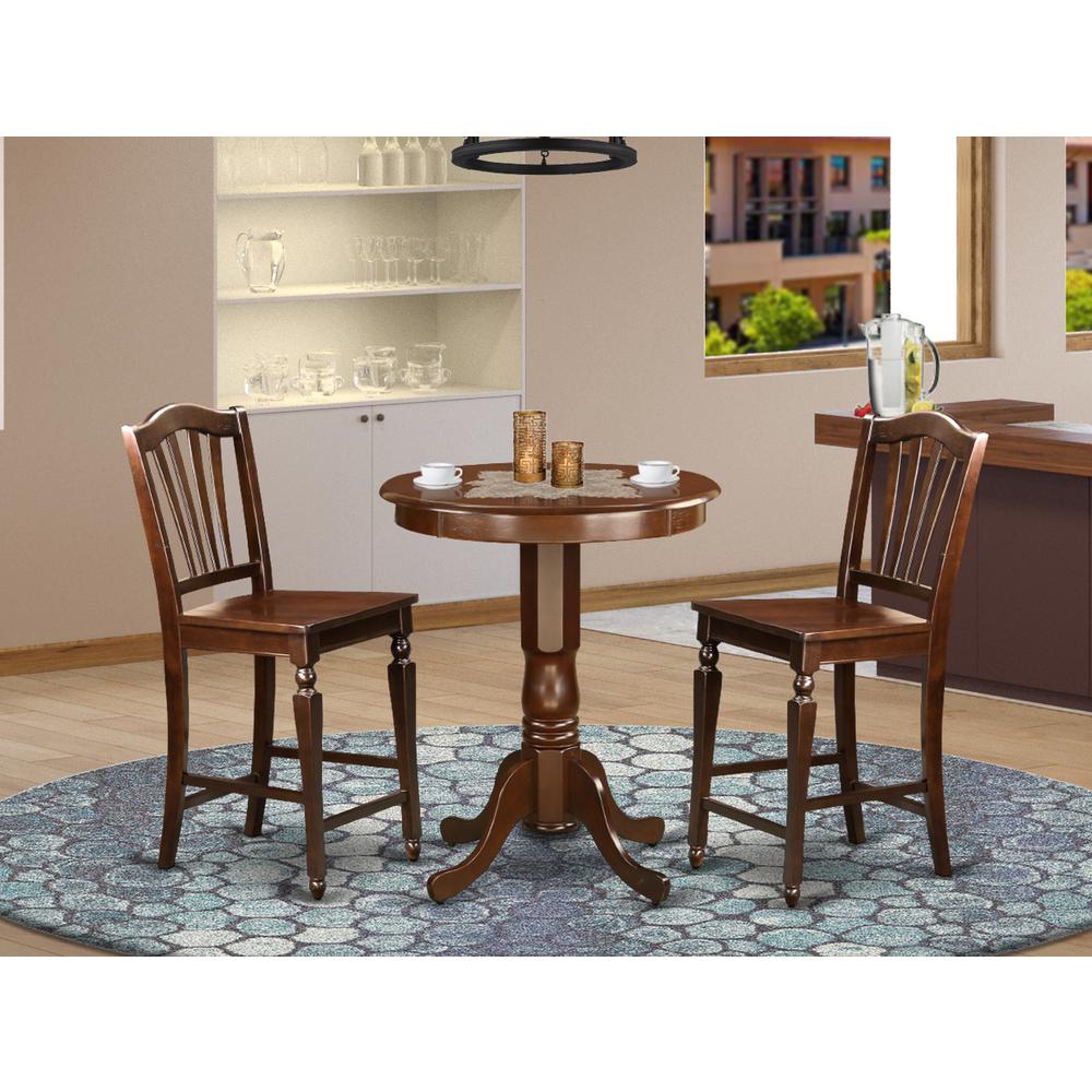 3  PC  pub  Table  set  -  Kitchen  Table  and  2  counter  height  stool.. Picture 4