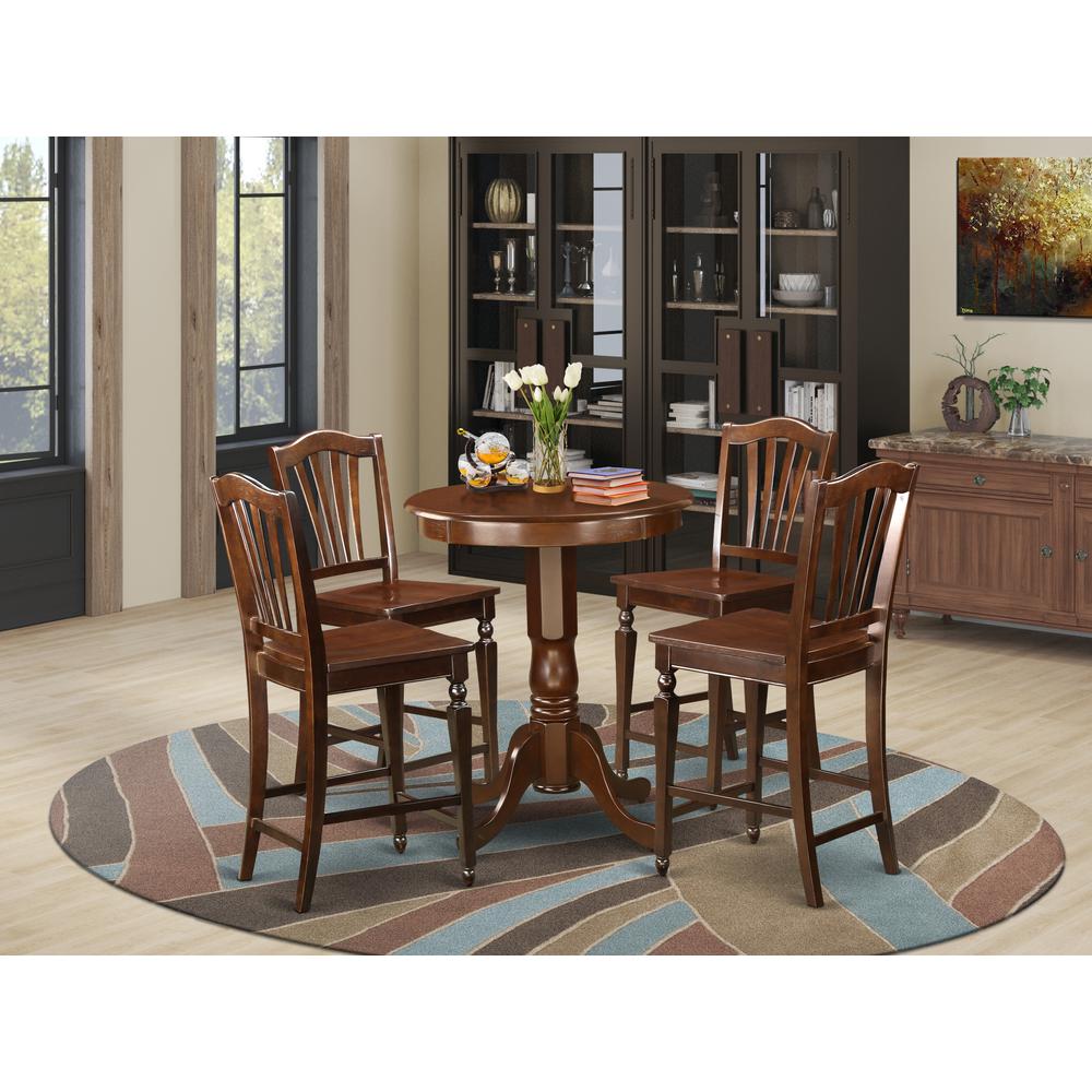 5  Pc  counter  height  set  -  high  top  Table  and  4  Kitchen  bar  stool.. Picture 4