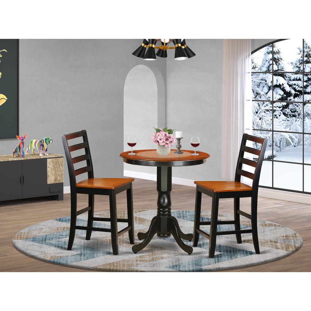 3  Pc  counter  height  set-pub  Table  and  2  Kitchen  bar  stool. Picture 2