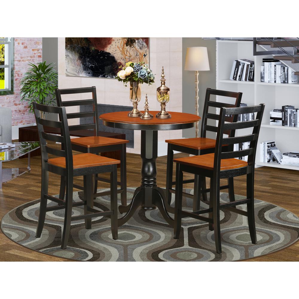 5  PC  counter  height  Dining  set-pub  Table  and  4  dinette  Chairs.. Picture 4