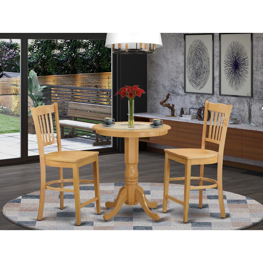 3  Pc  Dining  counter  height  set  -  high  top  Table  and  2  dinette  Chairs.. Picture 4