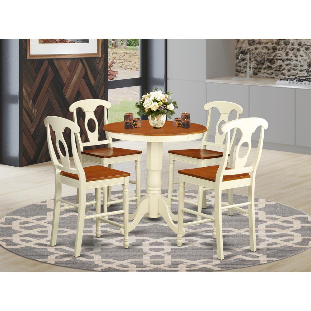 5  Pc  counter  height  Table  and  chair  set  -  Dining  Table  and  4  Kitchen  bar  stool.. Picture 4