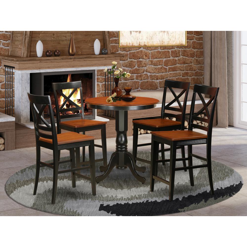 5  PC  counter  height  pub  set  -  counter  height  Table  and  4  counter  height  Dining  chair.. Picture 4