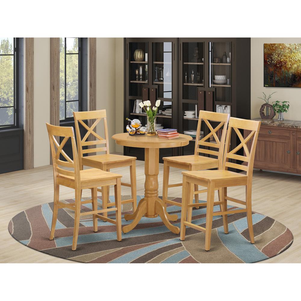 5  Pc  counter  height  pub  set  -  Dining  Table  and  4  Kitchen  bar  stool.. Picture 2