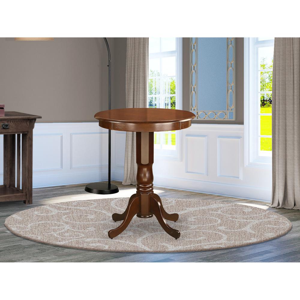 Eden  round  counter  height  table  finished  in  mahogany. Picture 2