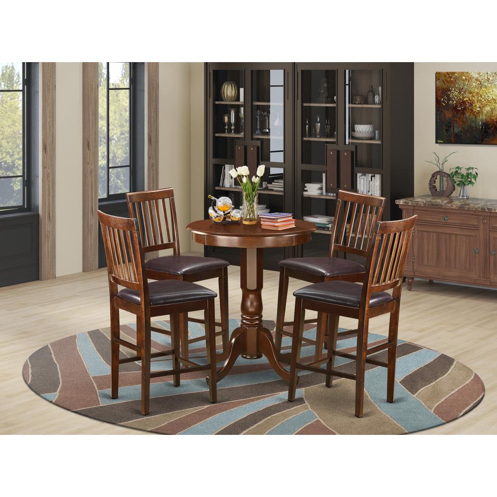 5  Pc  counter  height  Dining  set  -  counter  height  Table  and  4  Kitchen  bar  stool.. Picture 4