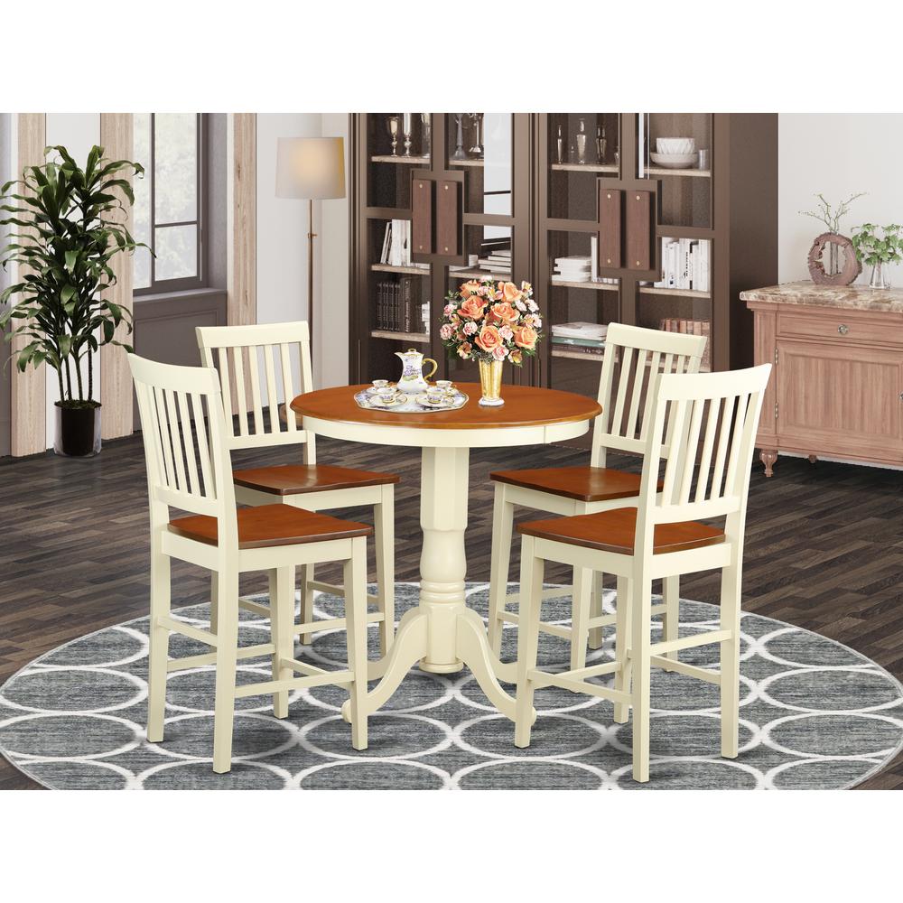 5  Pc  counter  height  Dining  set-pub  Table  and  4  Kitchen  bar  stool. Picture 4