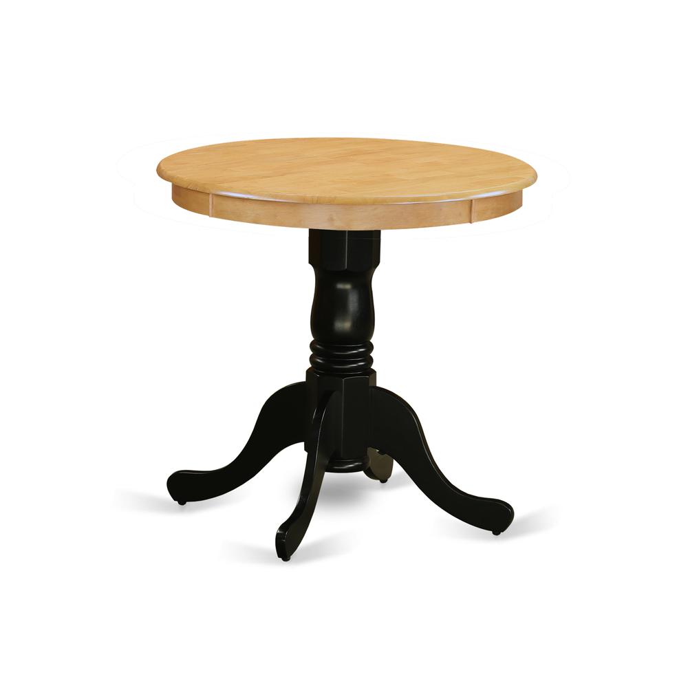 Dining Table Oak & Black, EMT-OBK-TP. Picture 1