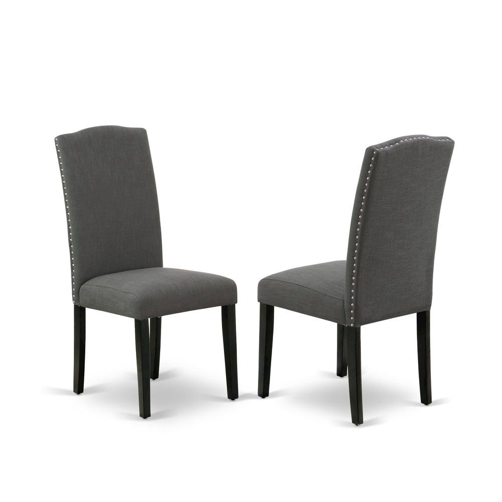 Fabric-Upholstered Parsons Dining Chair with High Back for Dining Room, Set of 2. Picture 1