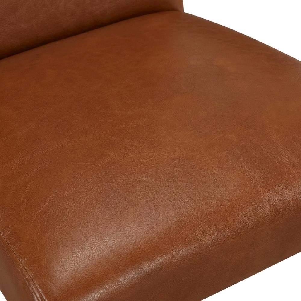 Upholstered Parsons Dining Chair with High Back, Mahogany, Set of 2. Picture 7