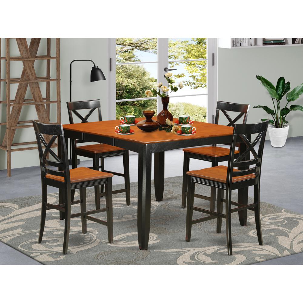 5  Pc  counter  height  Table  and  chair  set  -  Table  and  4  bar  stools.. Picture 4
