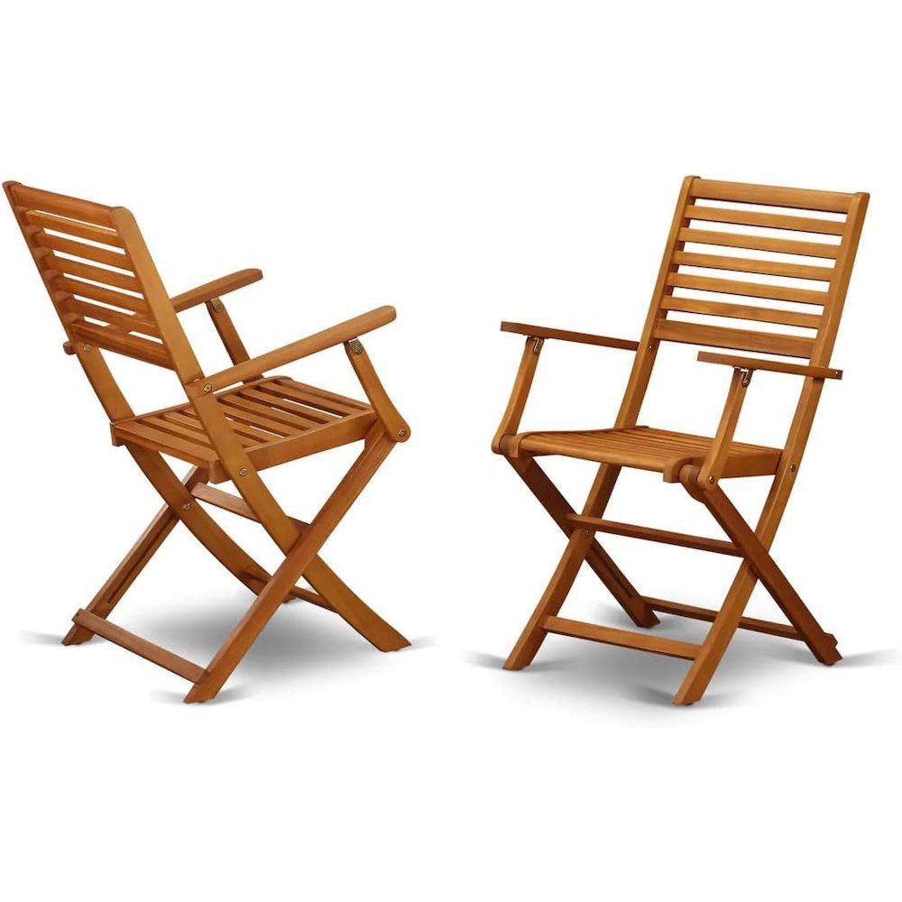 Wooden Patio Set with Nature-Inspired Oil, Dining Table and 6 Outdoor Chairs. Picture 8