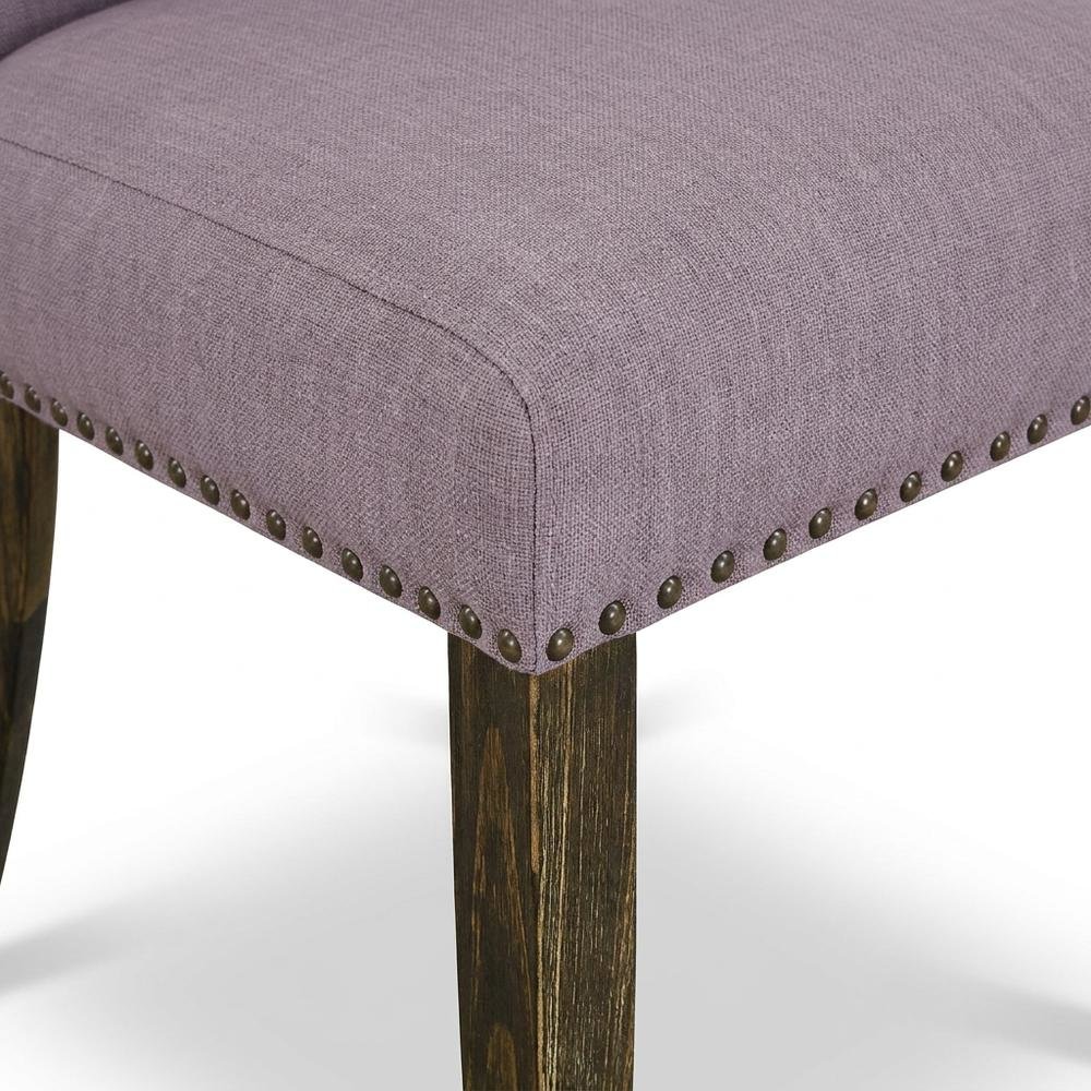 Fabric-Upholstered Parsons Dining Chair with High Back for Dining Room, Set of 2. Picture 8