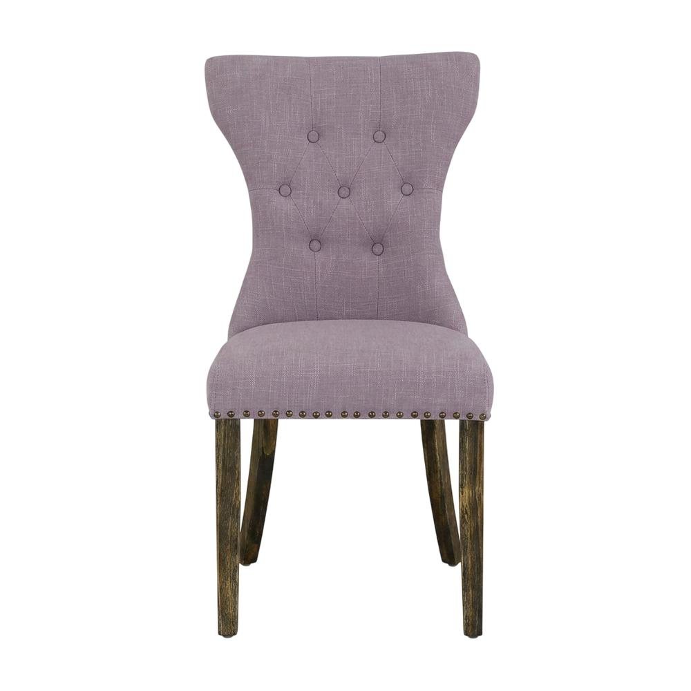 Fabric-Upholstered Parsons Dining Chair with High Back for Dining Room, Set of 2. Picture 2