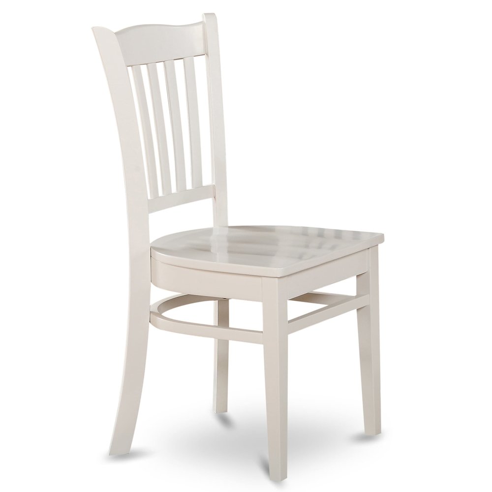 7-Piece Modern Kitchen Table Set, Linen White. Picture 4