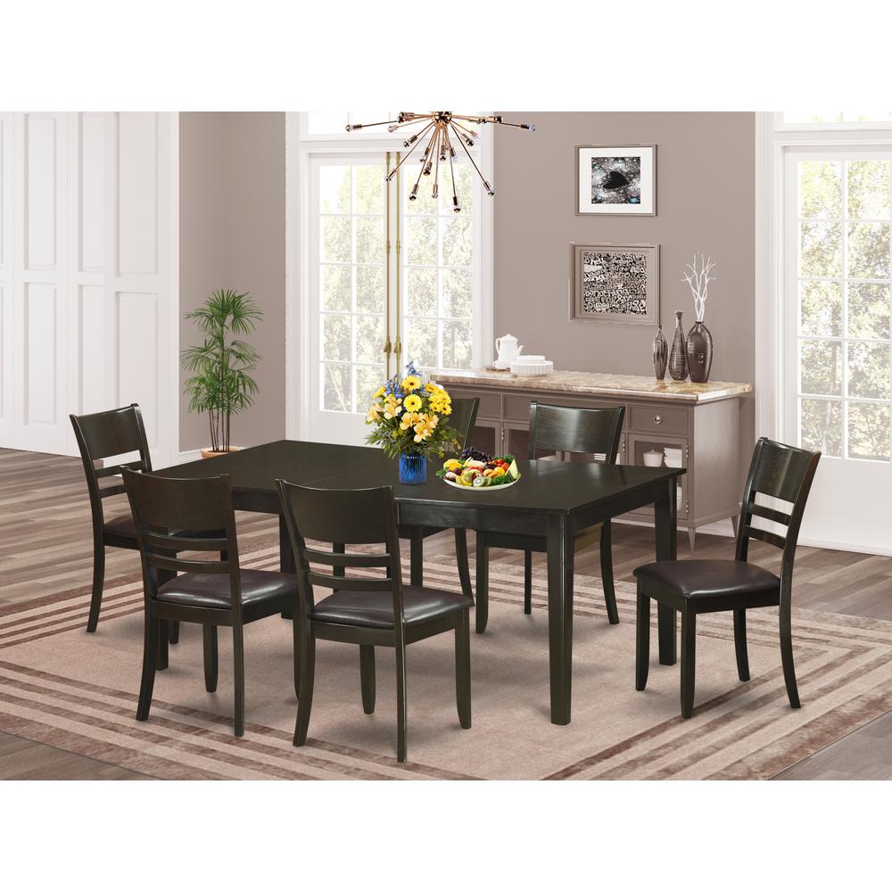 PC formal Dining room set-Kitchen Table with Leaf and Dining - Main Image