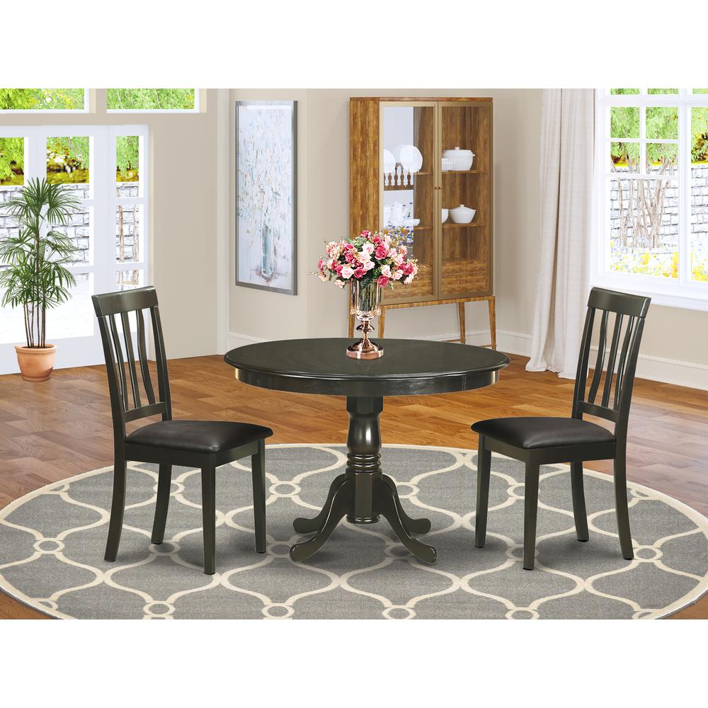 3  PC  small  Kitchen  Table  and  Chairs  set-Dining  Table  and  2  dinette  Chairs.. Picture 4