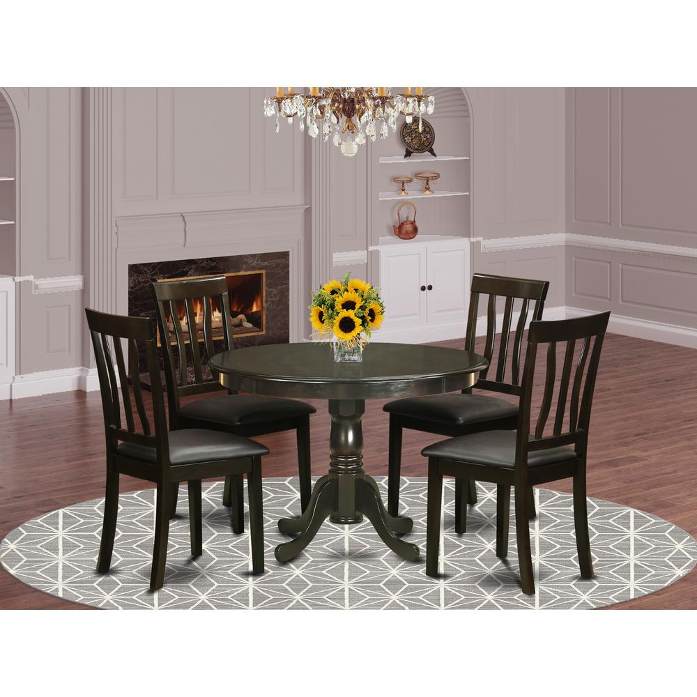 5  Pc  small  Kitchen  Table  and  Chairs  set--small  Kitchen  Table  and  4  dinette  Chairs.. Picture 4