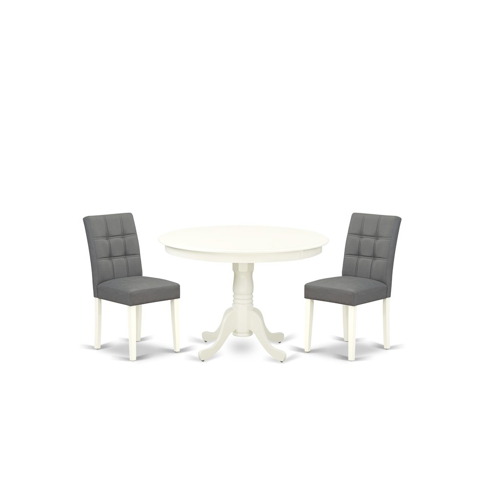 3 Piece Dinner Table Set consists A Modern Table. Picture 1