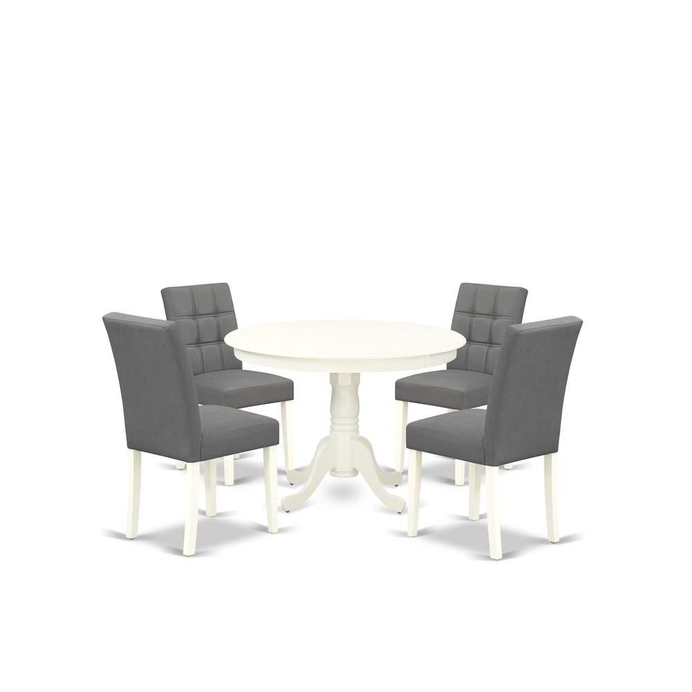 5 Piece Kitchen Table Set contain A Wooden Table. Picture 1