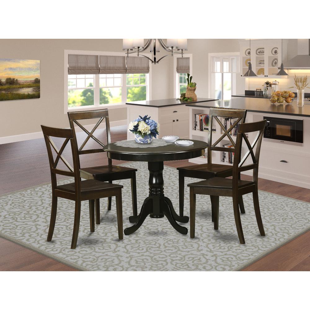 5  PC  Kitchen  nook  Dining  set-Kitchen  Table  and  4  Chairs. Picture 4
