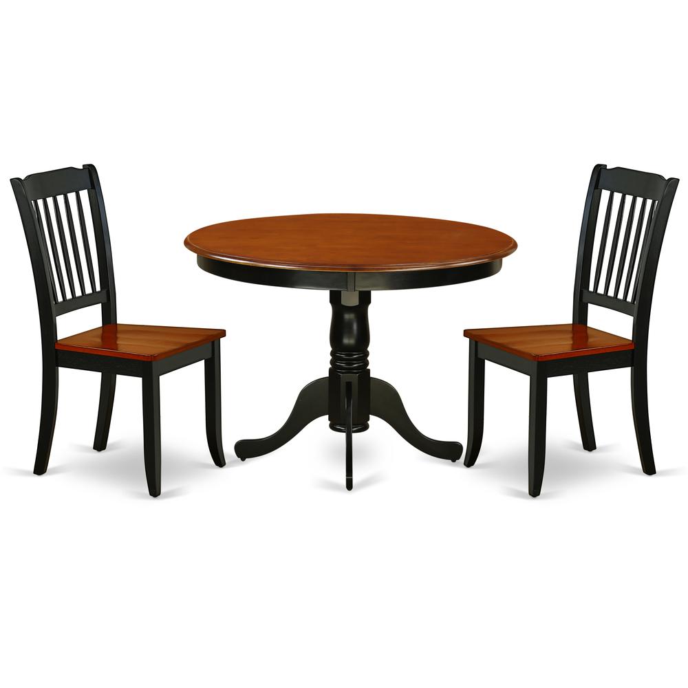Dining Room Set Black & Cherry, HLDA3-BCH-W. Picture 1