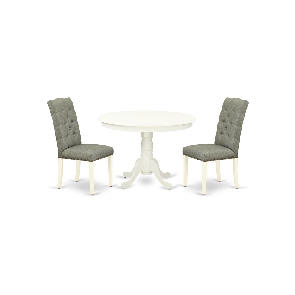Dining Room Set Linen White, HLEL3-LWH-07. Picture 1